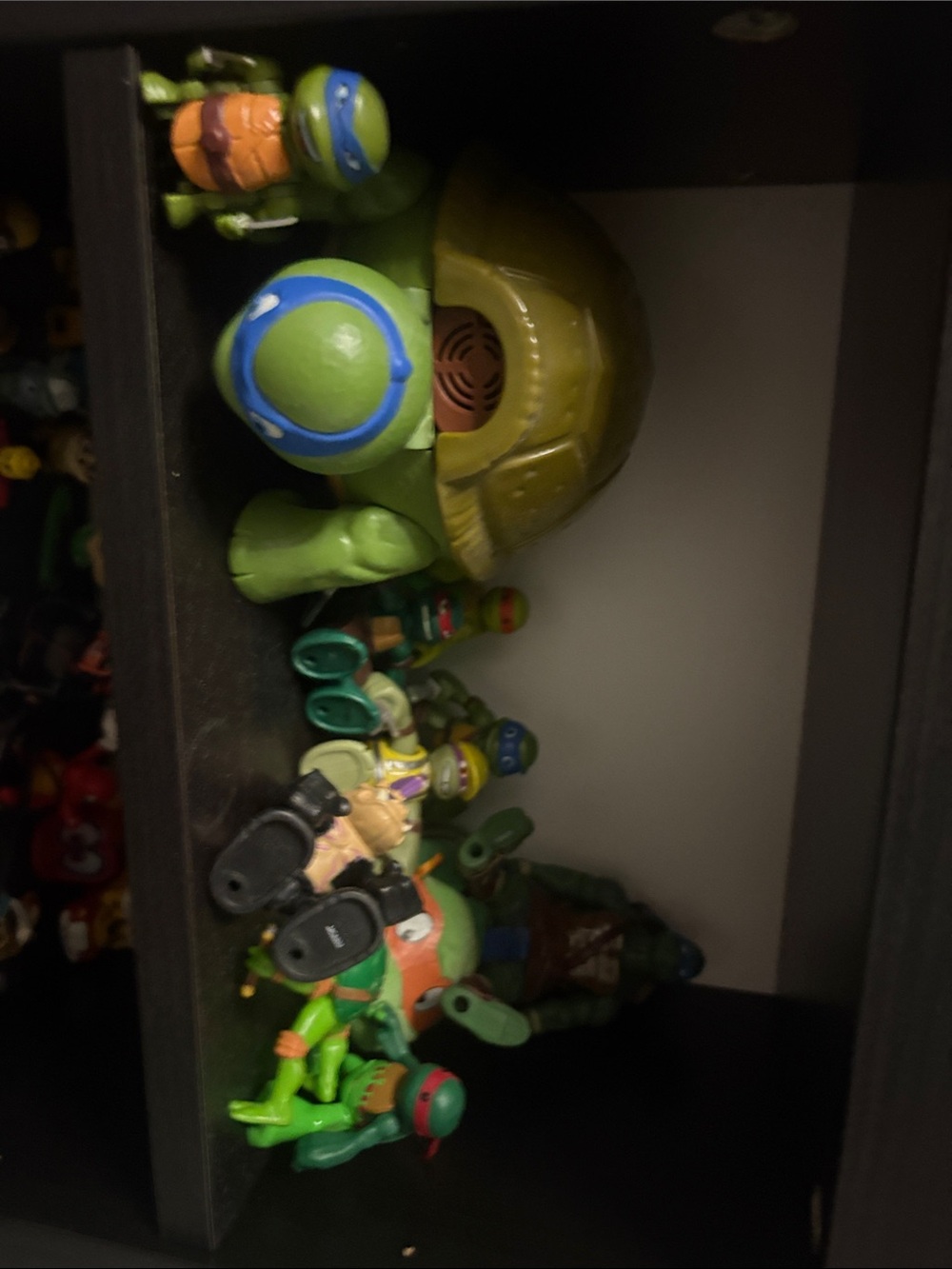 Green Action Figure Set - Blue & Orange Accents